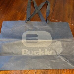 Buckle Black Tote Bag